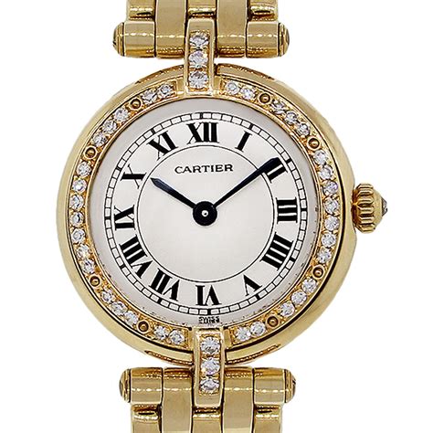 cartier watch womens gold|cartier women's watch with diamonds.